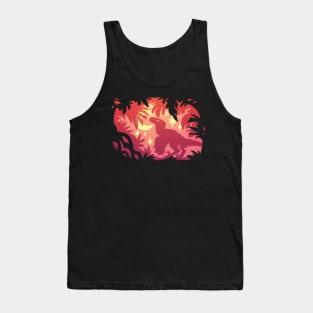 Stargazing Dino (Red Variant) Tank Top